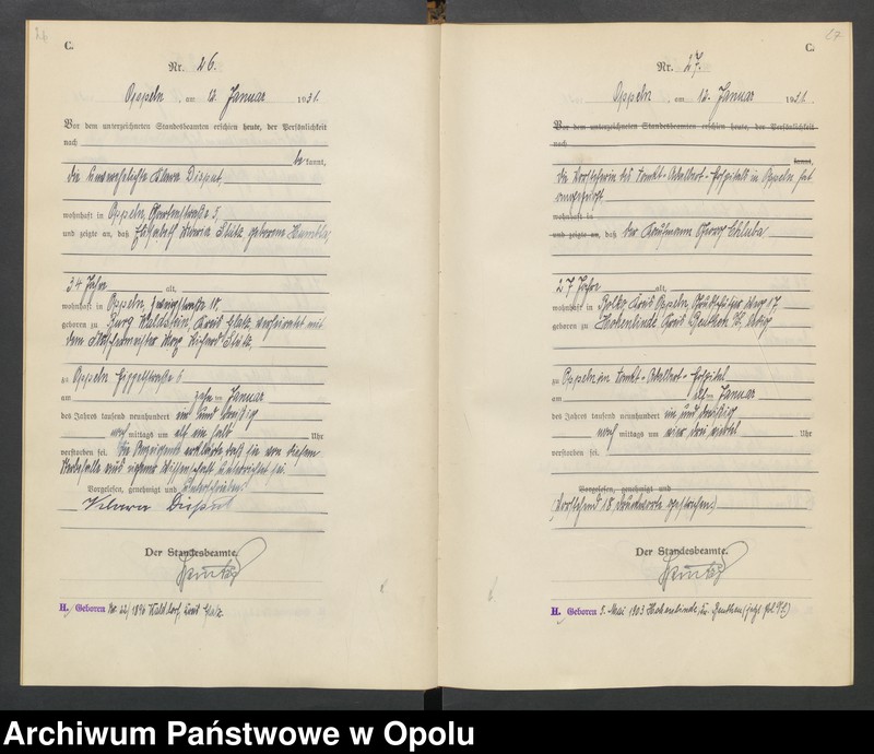 Obraz 17 z jednostki "[Rejestr zgonów] 1931 Tom I Nr 1-467"