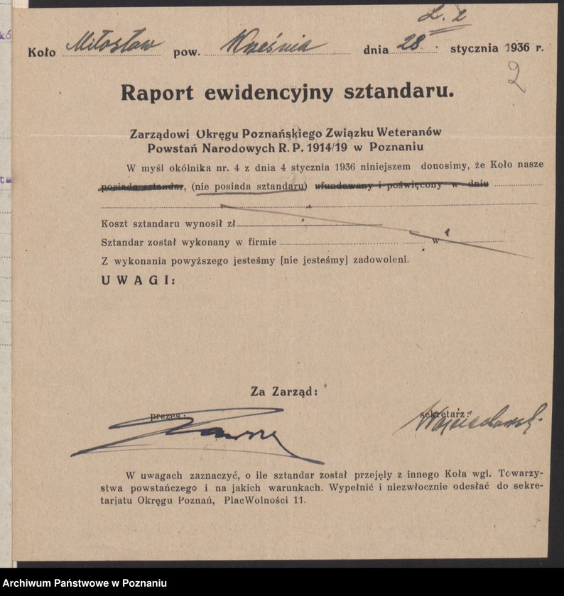 Obraz 6 z jednostki "Miłosław, powiat Września - akta koła."