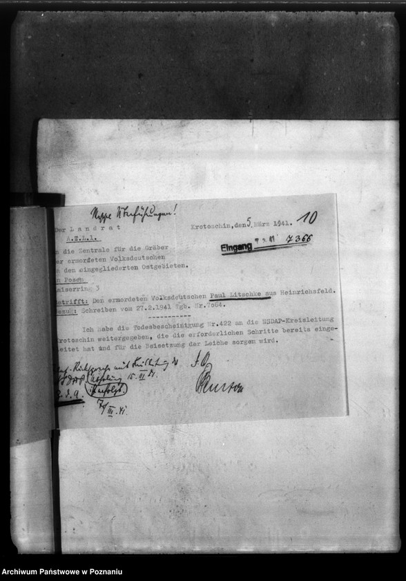 Obraz 14 z jednostki "Paul Litschke aus Heinrichsfeld, Kreis Krotoschin (Krotoszyn)"