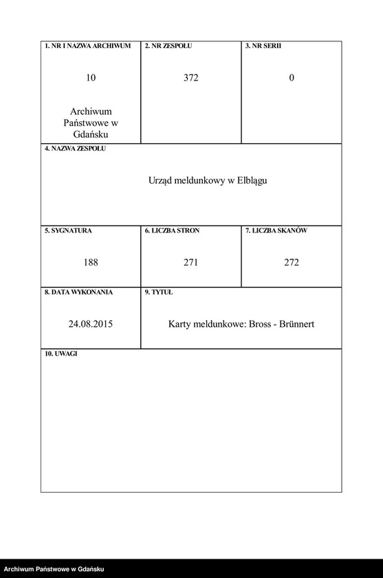 image.from.unit.number "Karty meldunkowe: Bross - Brünnert"