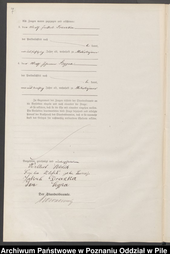 Obraz 10 z jednostki "Księga małżeństw"