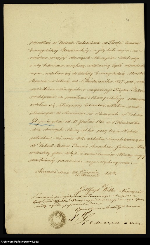 Obraz 6 z jednostki "O službe učitelja Gotfrida Vel