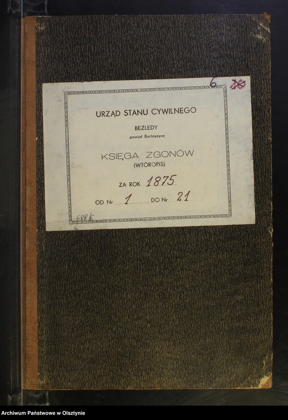 image.from.unit.number "Sterbe-Neben-Register Nr 1 - 21"