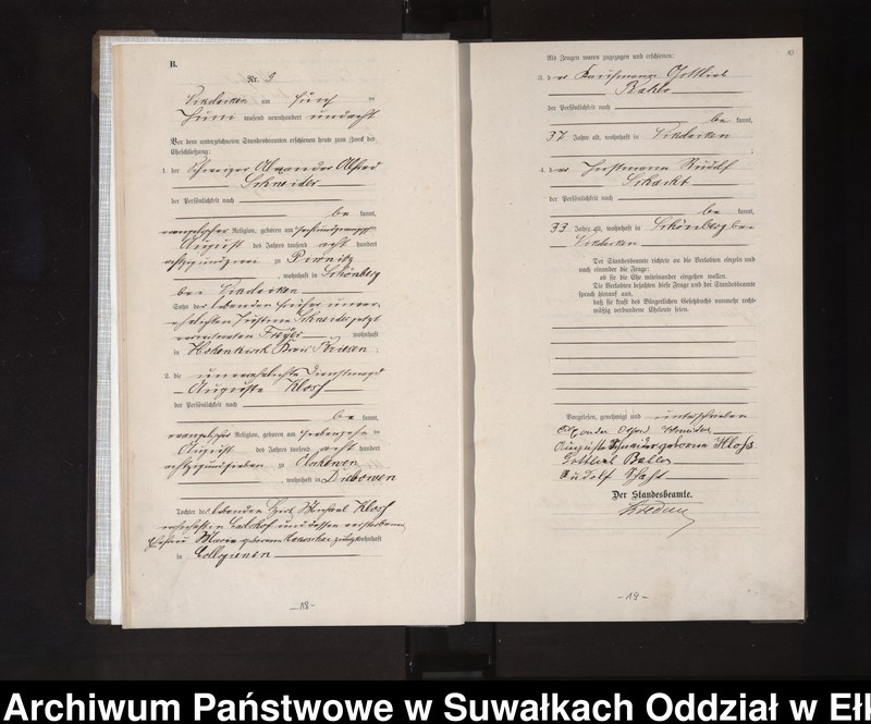 image.from.unit.number "Heirats-Haupt-Register des Königlichen Preussischen Standes-Amtes Nikolaiken Kreis Sensburg"