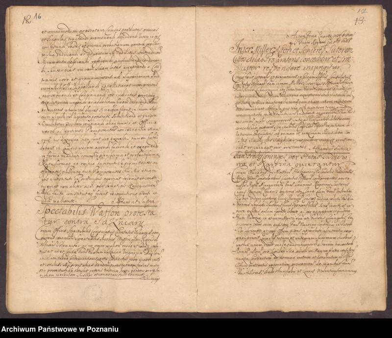 Obraz 12 z jednostki "Protocolon actorum officii consularis Posnaniensis."