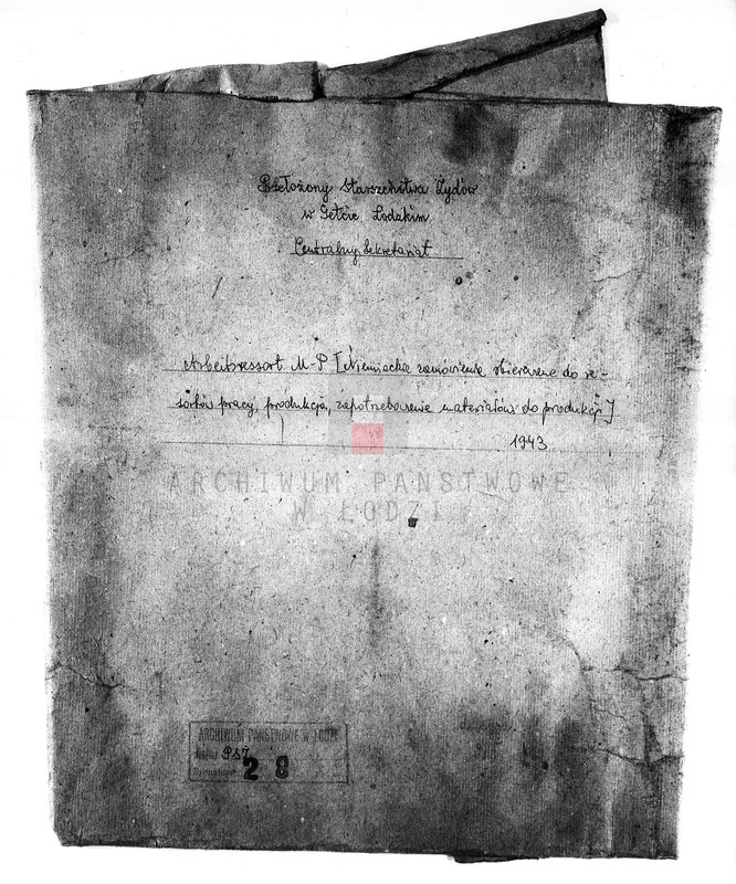 Obraz 3 z jednostki "Arbeitsressort M-P [Niemieckie zamówienia skierowane do resortów pracy, produkcja, zapotrzebowania materiałów do produkcji]"