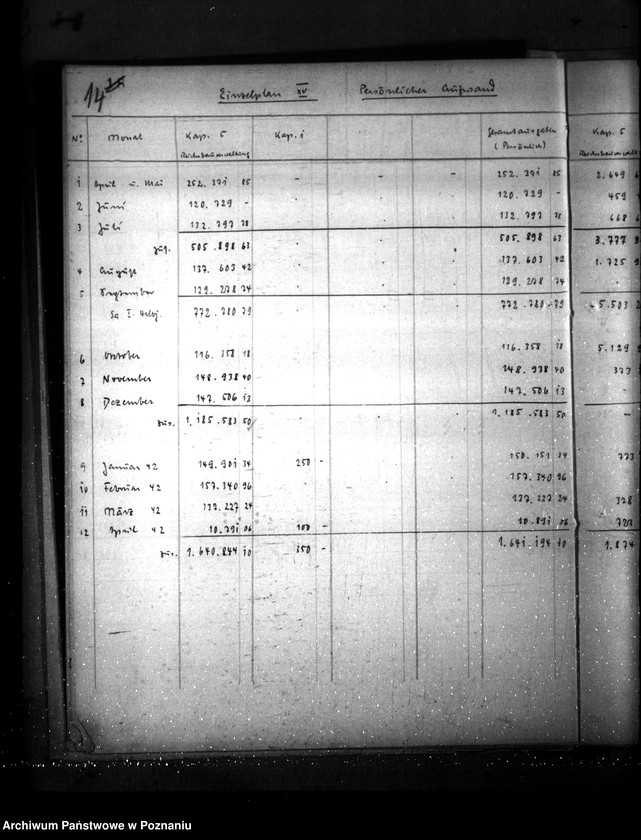 Obraz 18 z jednostki "Abrechnungsbuch mit der Regierungoberkasse Posen"