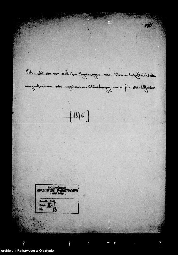 image.from.unit.number "Übersicht der von deutschen Regierungen resp. Vormundschaftsbehörden vorgeschriebenen oder zugelassenen Beleihungsgrenzen für Mündelgelder"