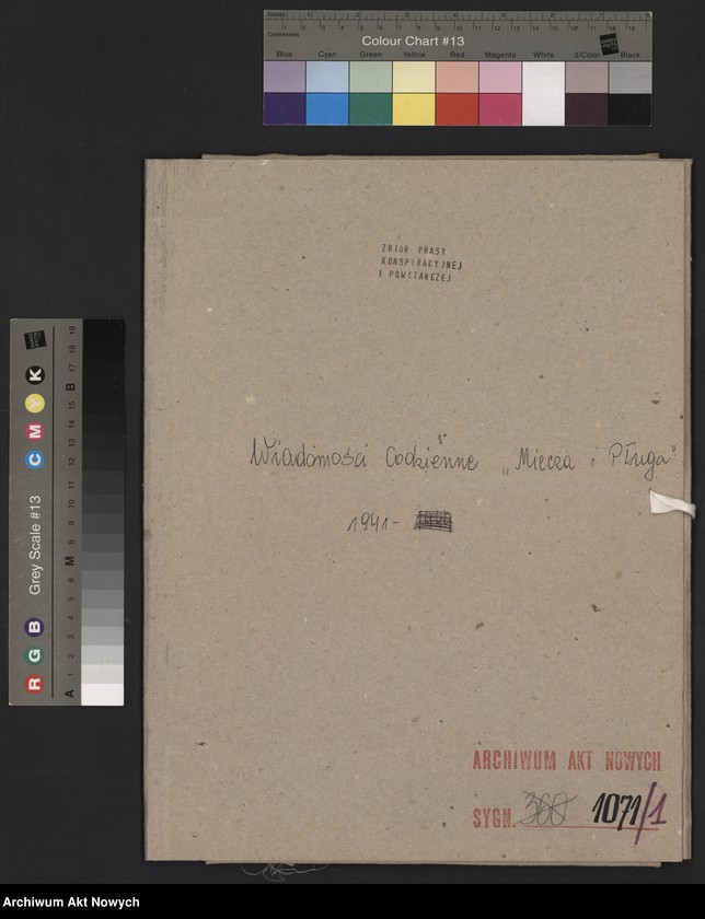 image.from.unit.number "Wiadomości Codzienne Organizacji "Miecz i Pług", Wydawca: Miecz i Pług, Warszawa, wydawane od III.19041 r do VII.1944 r."