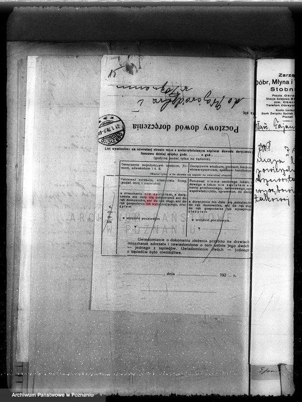 image.from.unit.number "Majętność leśna Stobnica powiat obornicki"