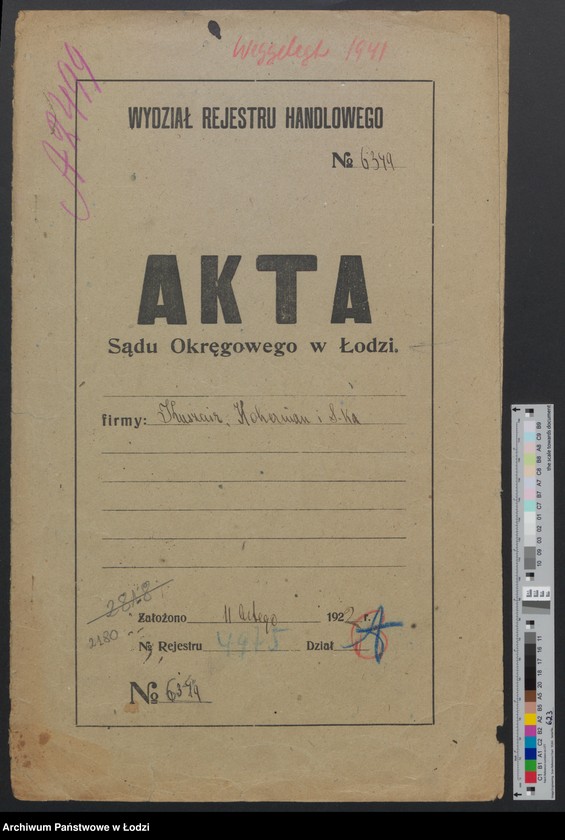 Obraz 2 z jednostki "Kusznir, Heller i S-ka – wyrób i sprzedaż towarów włókienniczych"