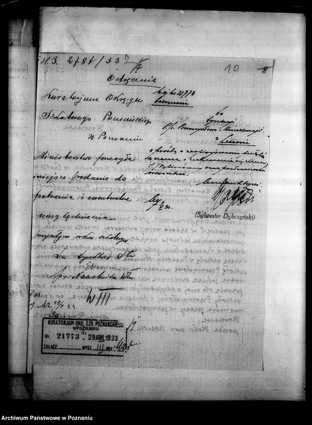 Obraz 13 z jednostki "Państwowa Szkoła Przemysłowo Handlowa Żeńska- Leszno [wykaz abiturientek]"