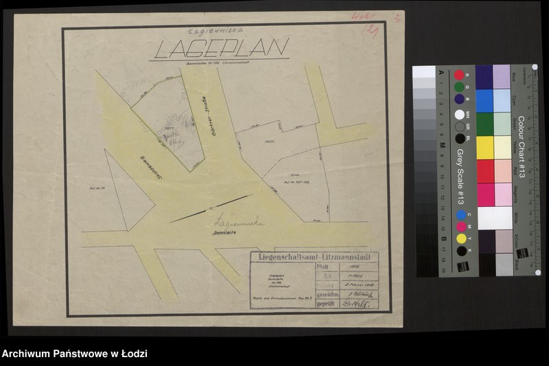 Obraz 1 z jednostki "Lageplan Sonnleite Nr 109 Litzmannstadt"