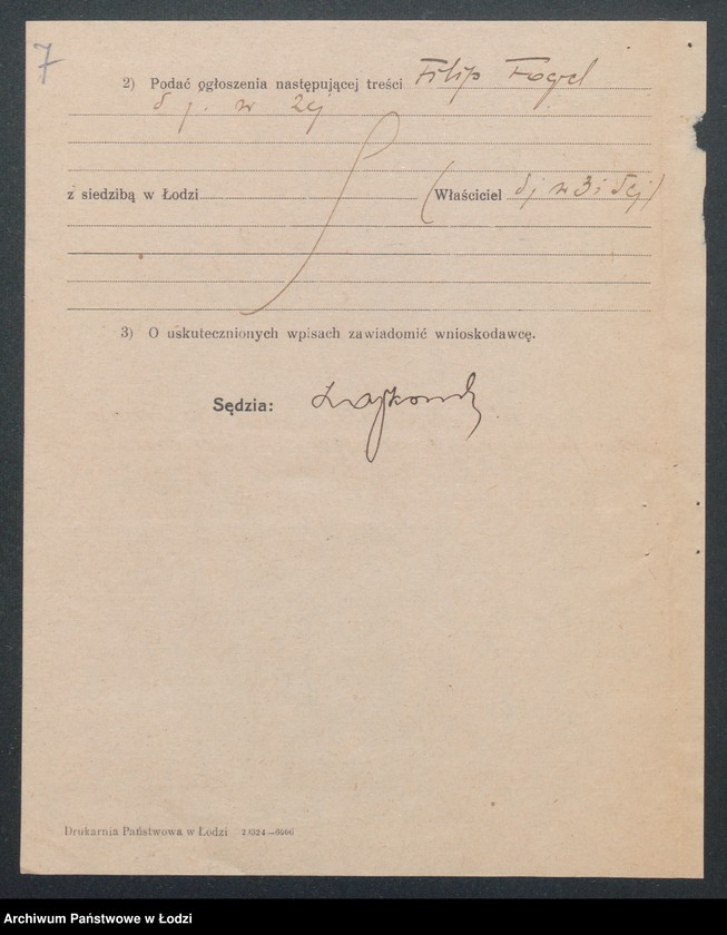 Obraz 9 z jednostki "Filip Fogel- sklep rzeźniczy"