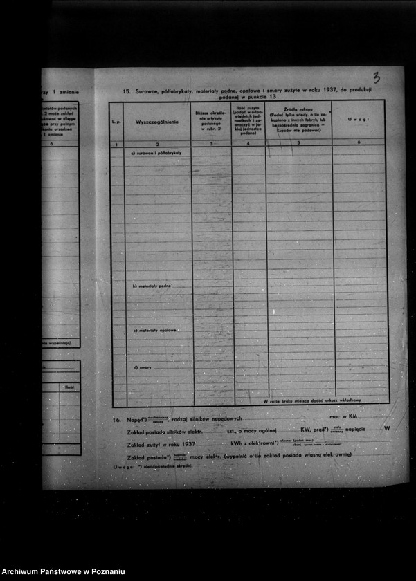 Obraz 7 z jednostki "Kwestionariusz Fabryki ceramicznej , cegielni i tartaku M. Perkiewicza w Ludwikowie powiat śremski"