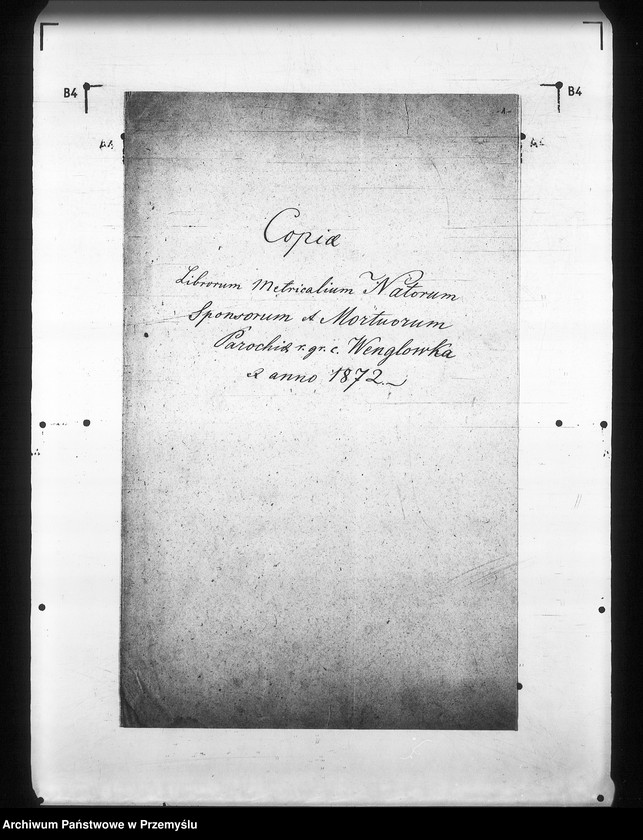 image.from.unit.number "[Kopie ksiąg metrykalnych parafii Węglówka (dekanat Krosno)]"