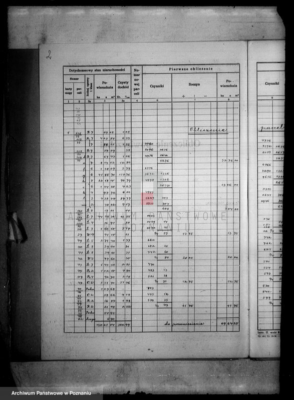 Obraz 6 z jednostki "/Obliczenie pomiarowe obrębu Dębowo i Dąbrowa w powiecie wyrzyskim wraz ze szkicami polowymi/"