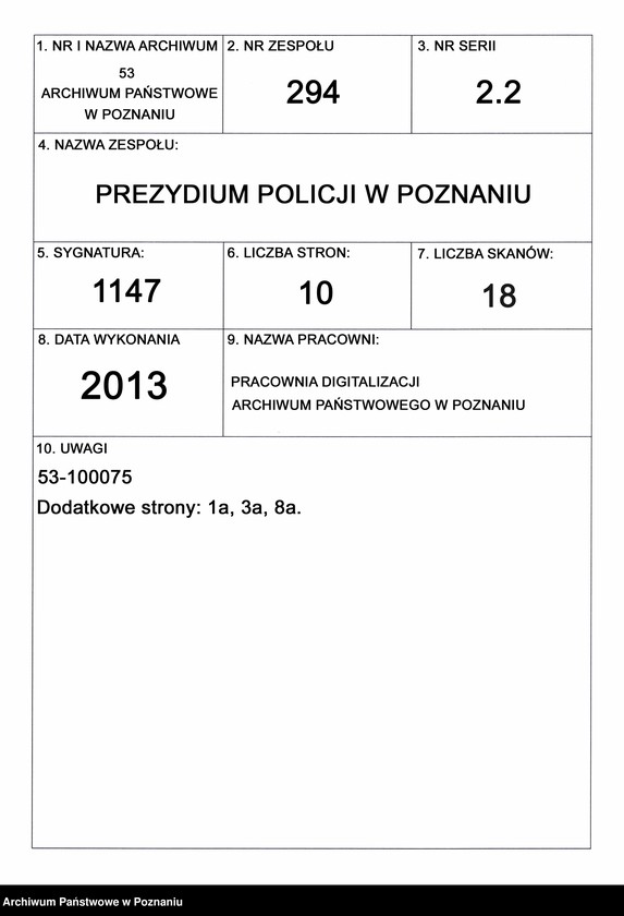 Obraz 1 z jednostki "A. betr. den Gutsbesitzer Leon Szmitkowski"