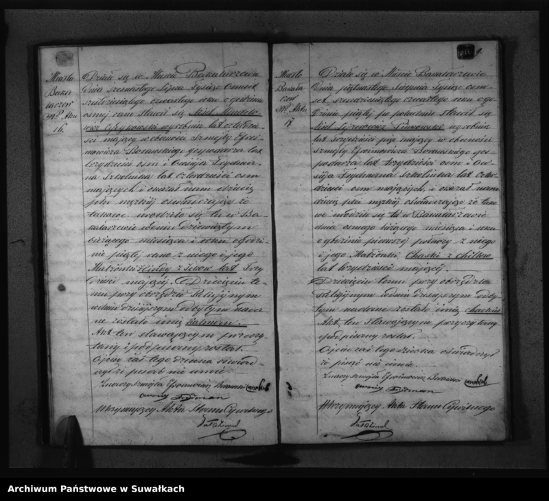 image.from.unit.number "Księga Duplikat Aktów Urodzonych, Zaślubionych i Umarłych Urzędnika Stanu Cywilnego Wyznania Mojżeszowego Okręgu Bakałarzewo na rok 1864"