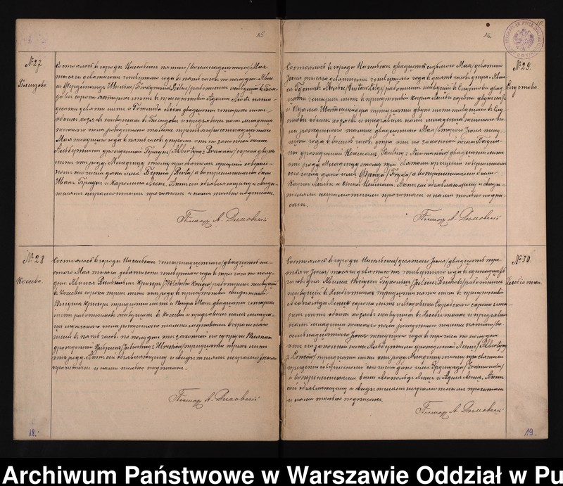 image.from.unit.number "Akta urodzeń, małżeństw i zgonów"
