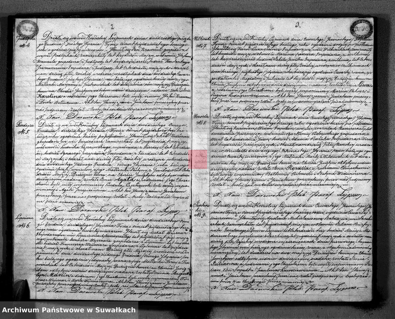 image.from.unit.number "Duplikat aktów urodzenia małżeństw zejscia Parafii Lejpuny R. 1853"