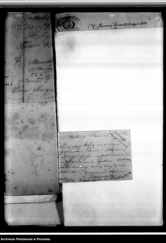 Obraz 13 z jednostki "Korespondencja, podania o przyjęcie na członków, sprawy finansowe, odezwy"