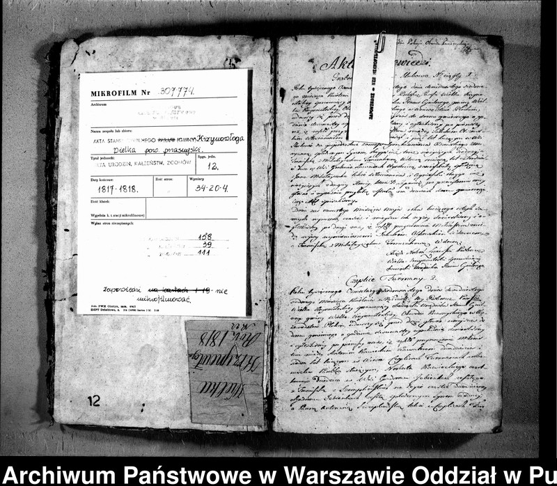 image.from.unit.number "Akta urodzeń, małżeństw i zgonów"