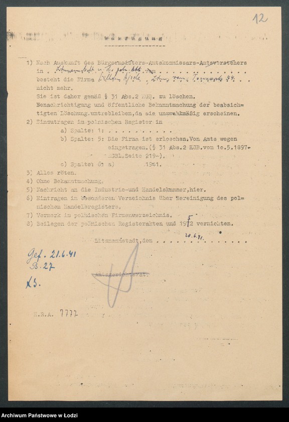 Obraz 14 z jednostki "Wilhelm Ajzele- sklep rzeźniczy"