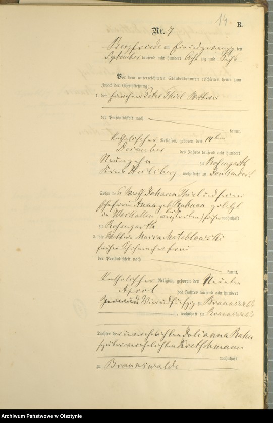 image.from.unit.number "Heiraths-Haupt-Register Nr 1 - 22"