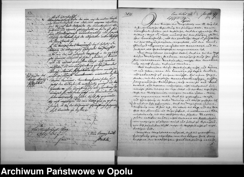 Obraz 13 z jednostki "Acta des Magistrats zu Oppeln betreffend: die Anstellung eines Armen-Arztes, resp. 4er Armenärzte de Anno 1847"