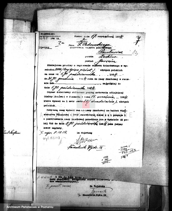 Obraz 16 z jednostki "Czynsz dzierżawny majątku Pawłowice"