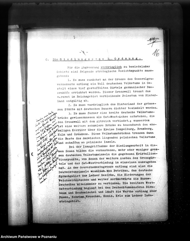 Obraz 20 z jednostki "Plany, korespondencja i statystyka w zakresie planowania przestrzennego w Kraju Warty"