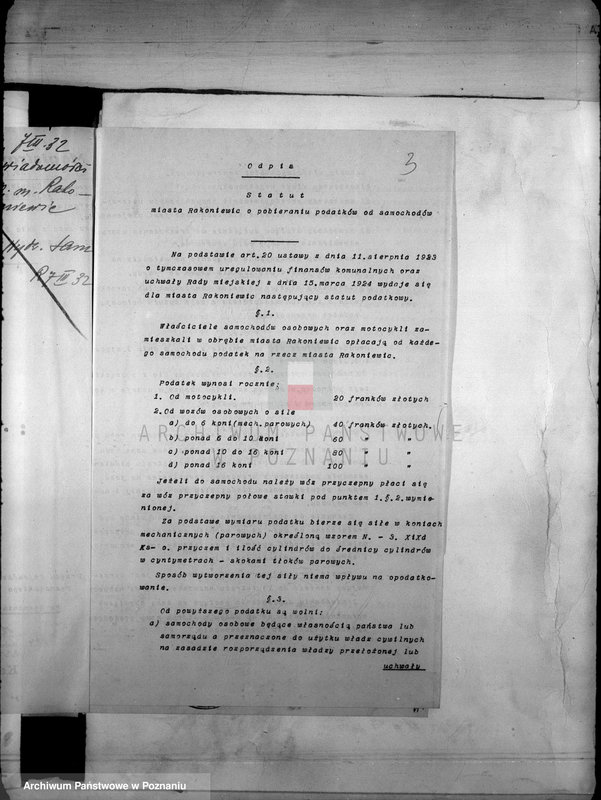 Obraz 7 z jednostki "Daniny Komunalne miasta Rakoniewice"