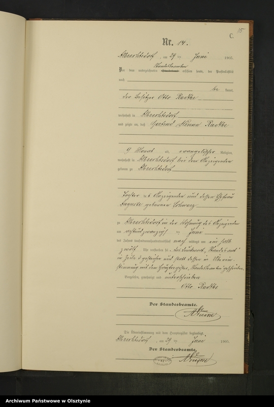 image.from.unit.number "Sterbe-Neben-Register Nr 1 - 25"