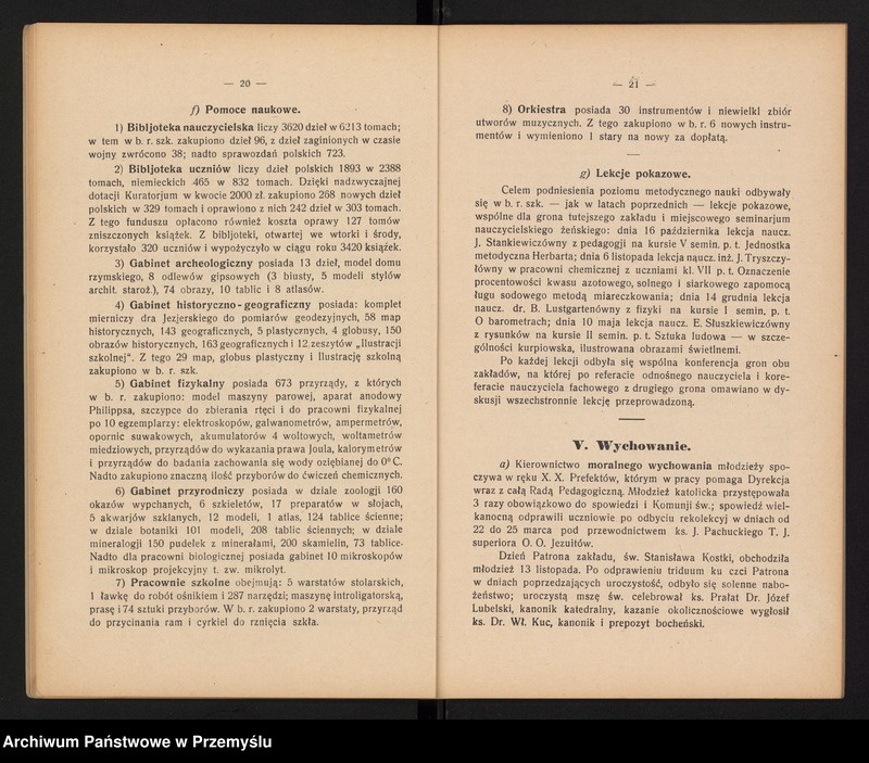 image.from.unit.number "Sprawozdanie Dyrekcji Państw[owego] Gimnazjum im. króla Kazimierza Wielkiego w Bochni za rok szkolny 1929/30"