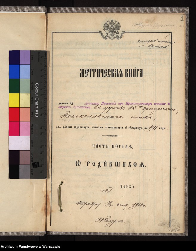 Obraz z jednostki "Akta urodzeń, małżeństw i zgonów"