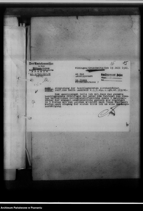 Obraz 20 z jednostki "Einziehungsprotokolle [ksiąg kościelnych] Kreis Hohensalza [powiat inowrocławski]"