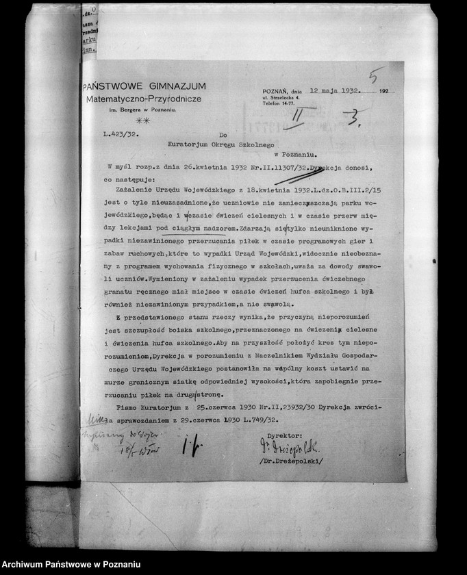 Obraz 9 z jednostki "Państwowe Gimnazjum imienia Bergera- Poznań"