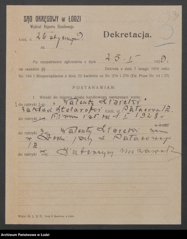 Obraz 5 z jednostki "Walenty Lisicki- zakład stolarski"