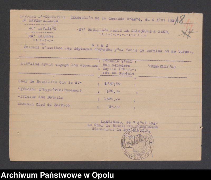 Obraz 20 z jednostki "Reponses a la reclamation de Justifications Frais de service-Projekt d