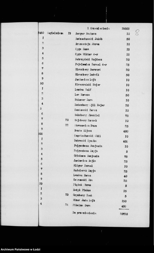 Obraz 12 z jednostki "Rejestr poborczy"