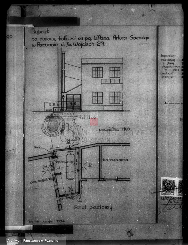 image.from.unit.number "Zatwierdzenie zakładu przemysłowego /urządzenia kotłowni/ Firmy Artur Gaede /fabryka wódek i likierów/ w Poznaniu"