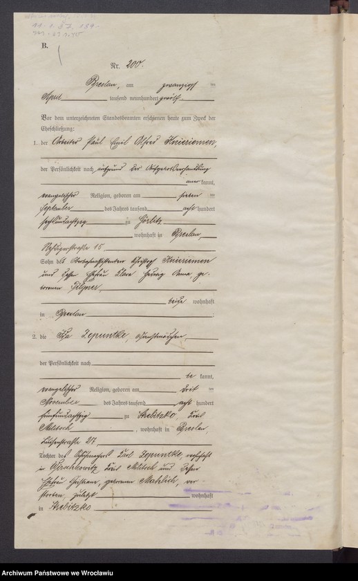 image.from.unit.number "Heirats-Haupt-Register Breslau IV 1912 Band 2"