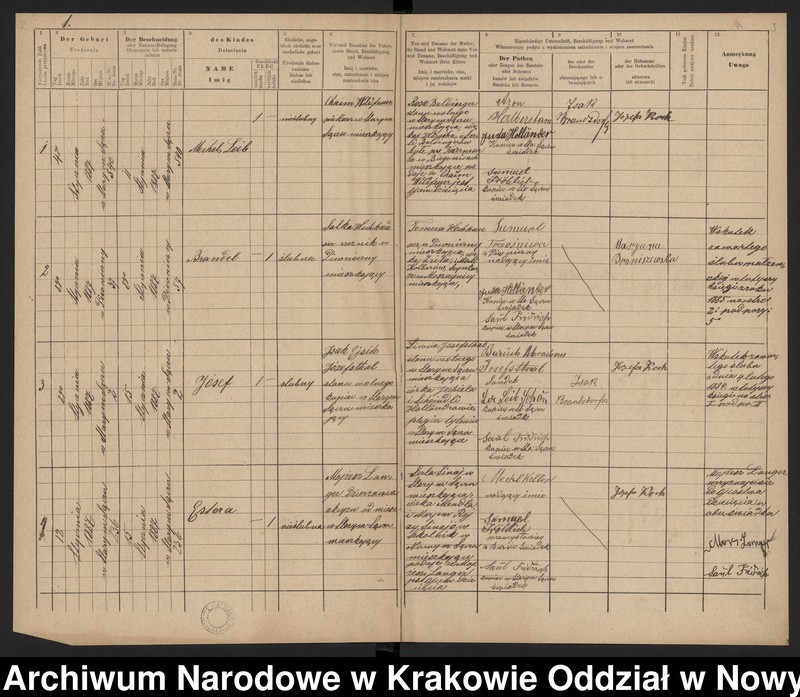 Obraz 4 z jednostki "[Księga urodzeń]"