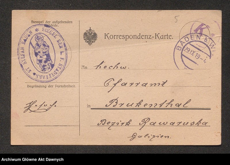 image.from.unit.number "Parafia: różne. Dekanat: różne. [Akta różnych urzędów parafialnych na terenie archidiecezji lwowskiej]."