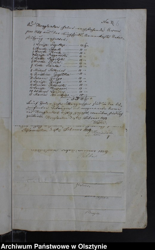 image.from.unit.number "Armen-Cassen Rechnung des Kirchspiels Kruklanken"