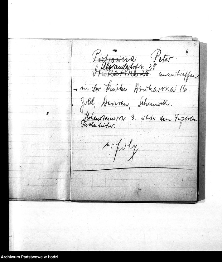 Obraz 7 z jednostki "Verstecktes Judengut [Nazwiska i adresy Żydów ukrywających dewizy, kosztowności, futra i inne]"