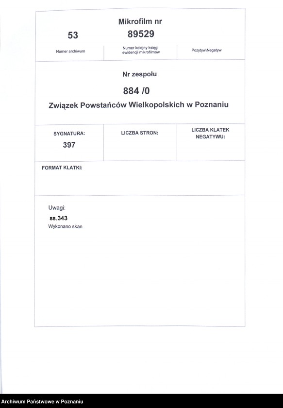 Obraz 2 z jednostki "Sprawozdania z działalności poszczególnych kół okręgu poznańskiego oraz korespondencja dotycząca tych zw. Składy osobowe zarządu."