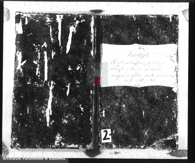 Obraz z jednostki "Księga urzędnika stanu cywilnego parafii miasta Zwolenia do zapisywania aktów małżeńskich na lata 1810 y 1811"