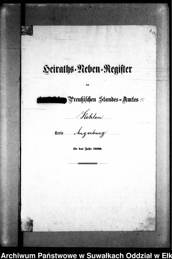 image.from.unit.number "Heiraths-Neben-Register des Preussischen Standes-Amtes Kehlen Kreis Angerburg"